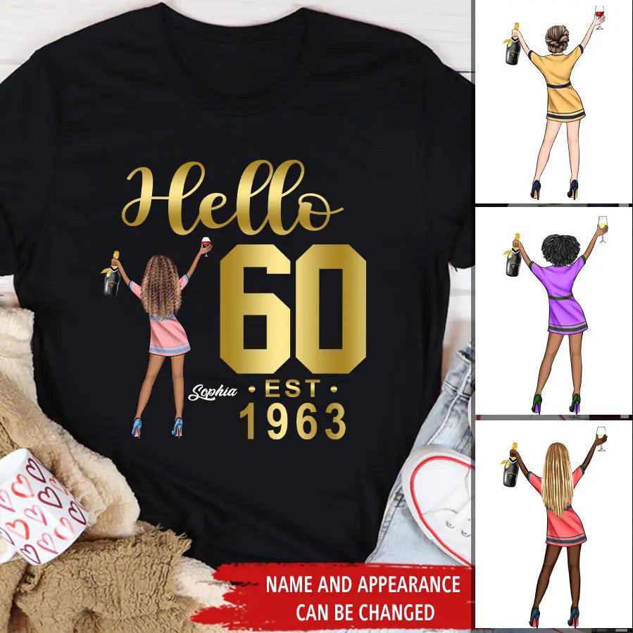 60th birthday shirts for her, Personalised 50th birthday gifts, 1963 t shirt, 60 and fabulous shirt, 60th birthday shirt ideas, gift ideas 60th birthday woman
