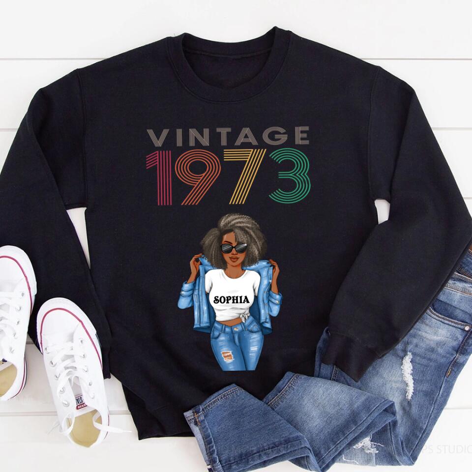 50th Birthday Shirts, Custom Birthday Shirts, Turning 50 Shirt, Gifts For Women Turning 50, 50 And Fabulous Shirt, 1973 Shirt, 50th Birthday Shirts For Her