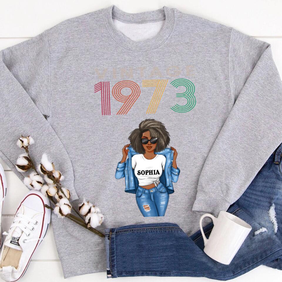 50th Birthday Shirts, Custom Birthday Shirts, Turning 50 Shirt, Gifts For Women Turning 50, 50 And Fabulous Shirt, 1973 Shirt, 50th Birthday Shirts For Her