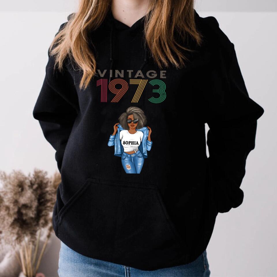 50th Birthday Shirts, Custom Birthday Shirts, Turning 50 Shirt, Gifts For Women Turning 50, 50 And Fabulous Shirt, 1973 Shirt, 50th Birthday Shirts For Her