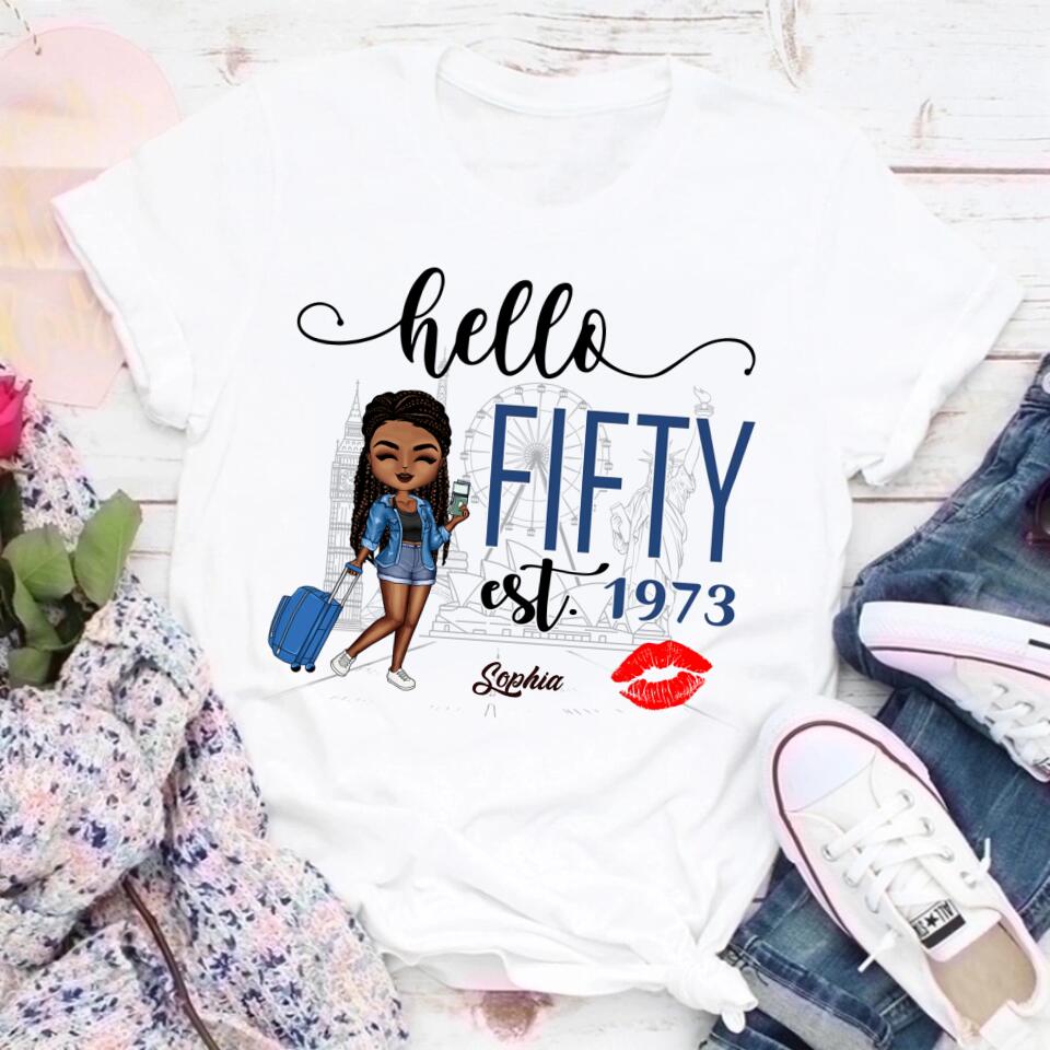 50th Birthday Shirts, Custom Birthday Shirts, Turning 50 Shirt, Gifts For Women Turning 50, 50 And Fabulous Shirt, 1973 Shirts, 50th Birthday Shirts For Her