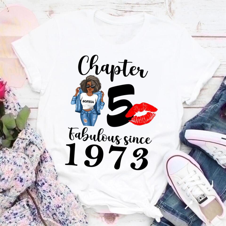50th birthday shirts for her, Personalised 50th birthday gifts, 1973 t shirt, 50 and fabulous shirt, 50th birthday shirt ideas, gift ideas 50th birthday woman
