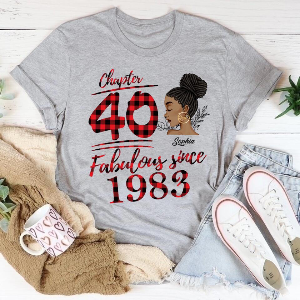 40th Birthday Shirts, Custom Birthday Shirts, Turning 40 Shirt, Gifts For Women Turning 40, 40 And Fabulous Shirt, 1983 Shirt, 50th Birthday Shirts For Her