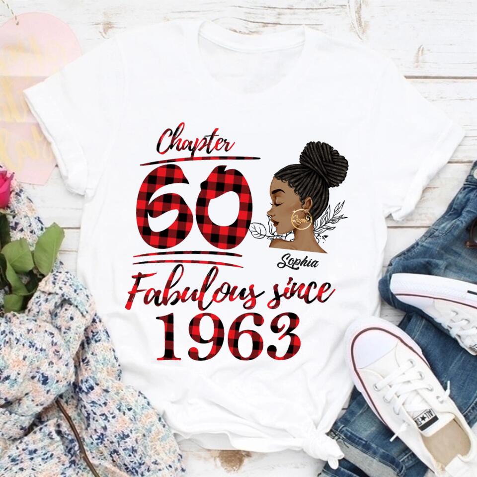 60th Birthday Shirts, Custom Birthday Shirts, Turning 60 Shirt, Gifts For Women Turning 60, 60 And Fabulous Shirt, 1963 Shirt, 50th Birthday Shirts For Her