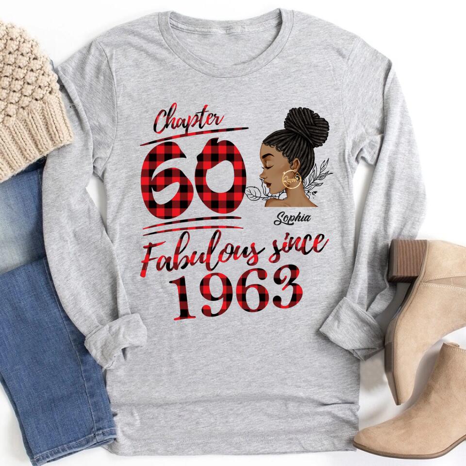 60th Birthday Shirts, Custom Birthday Shirts, Turning 60 Shirt, Gifts For Women Turning 60, 60 And Fabulous Shirt, 1963 Shirt, 50th Birthday Shirts For Her