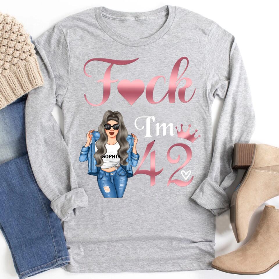 Custom Birthday Shirts, Chapter 42, Fabulous Since 1981 42nd Birthday Unique T Shirt For Woman, Her Gifts For 42 Years Old