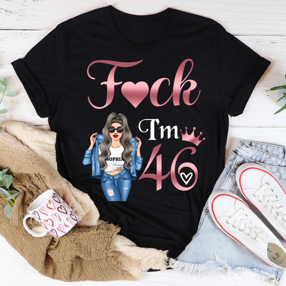 Custom Birthday Shirts, Chapter 46, Fabulous Since 1977 46th Birthday Unique T Shirt For Woman, Her Gifts For 46 Years Old