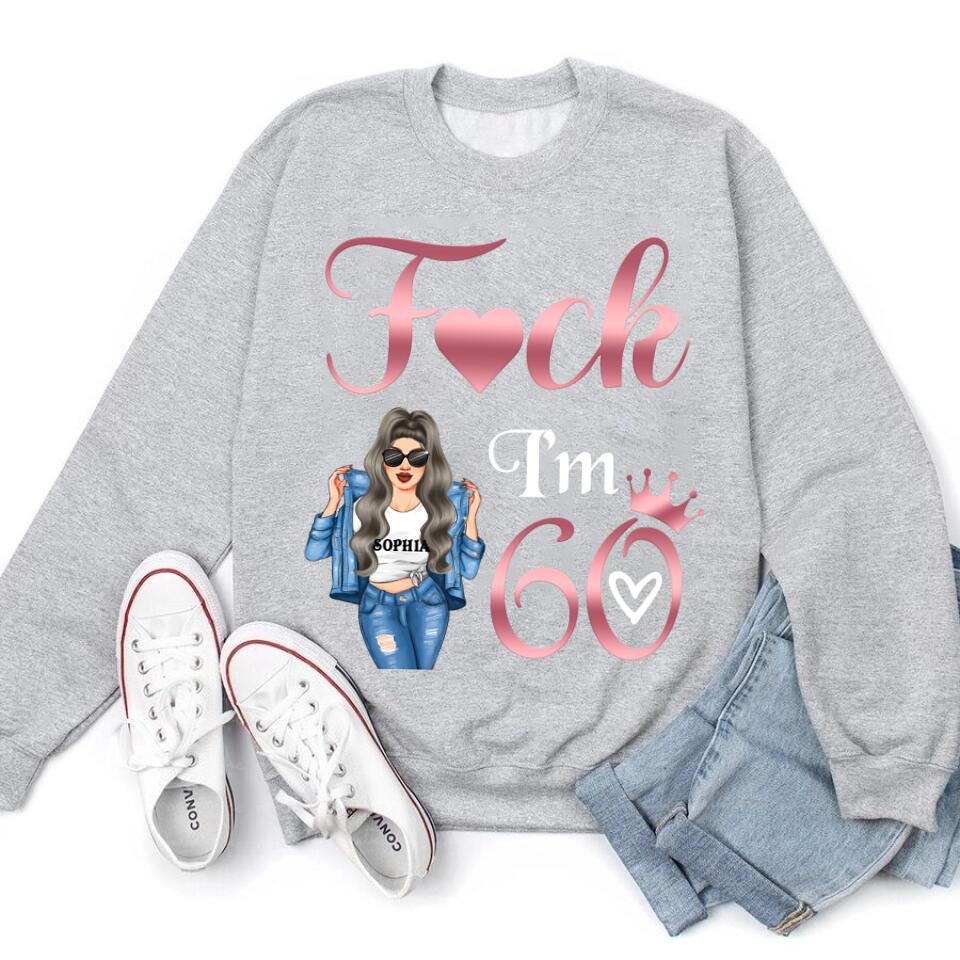 I&#39;m 60 - Vintage 1962 Shirt, Custom Birthday Shirt, 60th Birthday Unique Gifts For Woman, 60th Birthday Ideas, Turning 60 Years Old Cotton Shirt