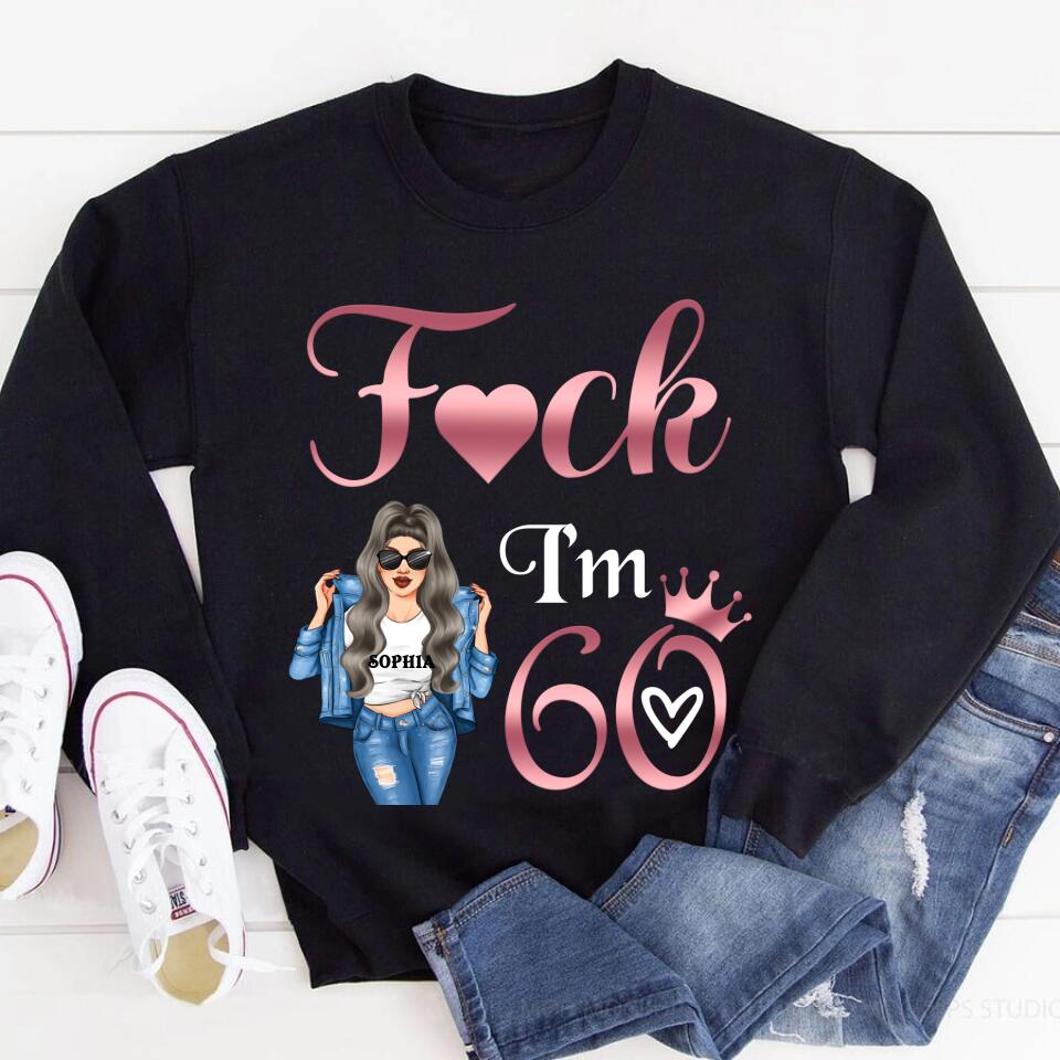 I&#39;m 60 - Vintage 1962 Shirt, Custom Birthday Shirt, 60th Birthday Unique Gifts For Woman, 60th Birthday Ideas, Turning 60 Years Old Cotton Shirt