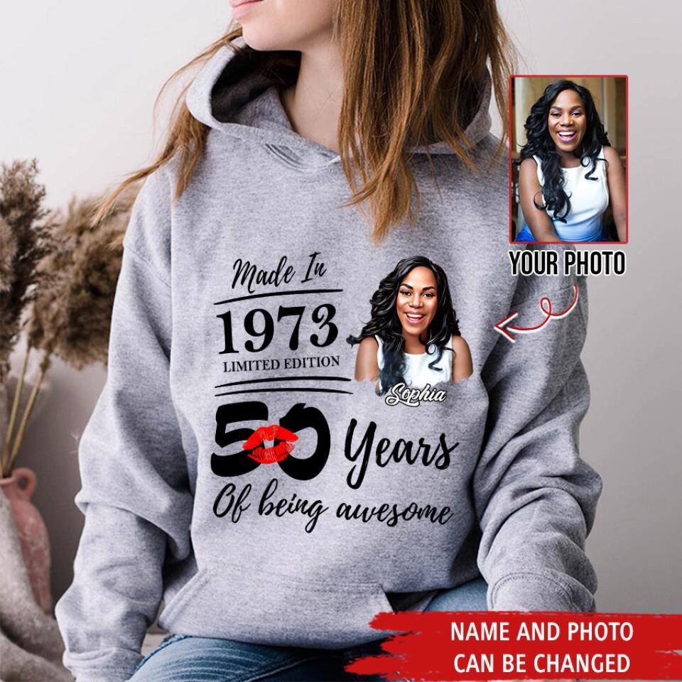 50th Birthday Shirts, Custom Birthday Shirts, Turning 50 Shirt, Gifts For Women Turning 50, 50 And Fabulous Shirt, 1973 Shirt