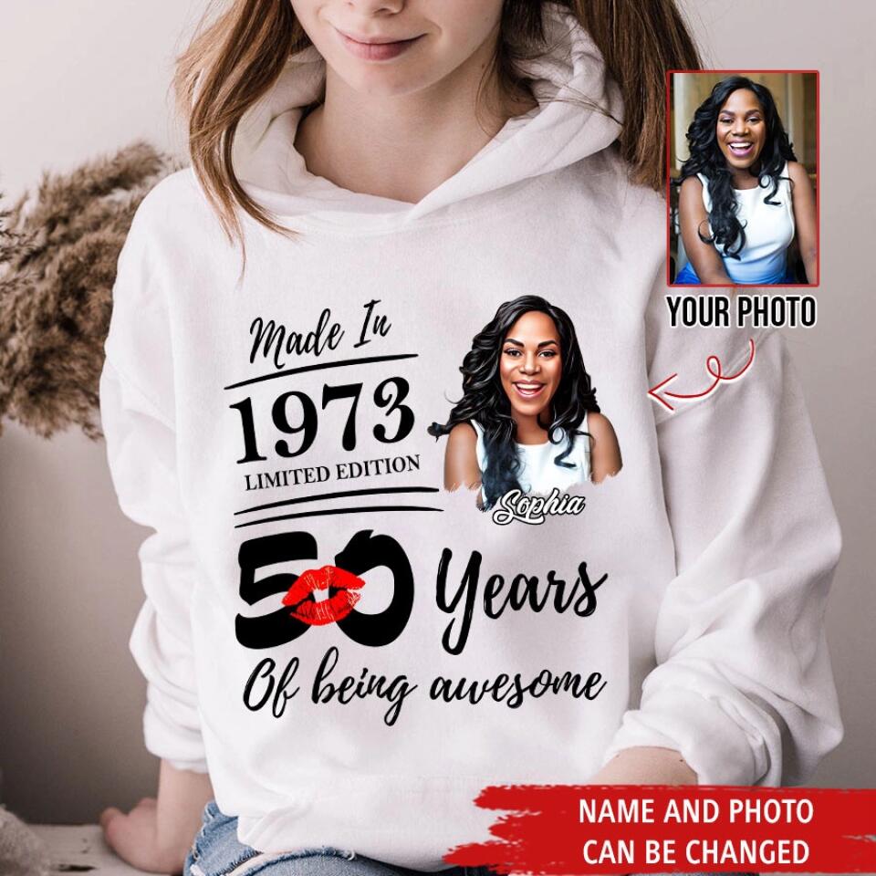 50th Birthday Shirts, Custom Birthday Shirts, Turning 50 Shirt, Gifts For Women Turning 50, 50 And Fabulous Shirt, 1973 Shirt