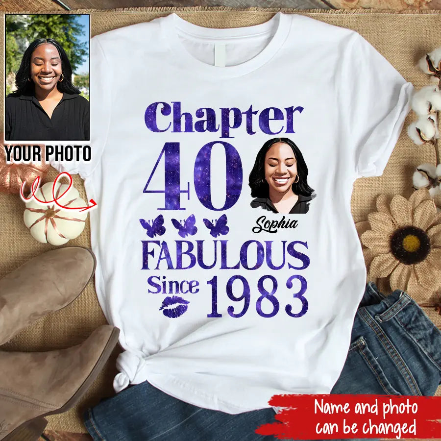40th Birthday Shirts, Custom Birthday Shirts, Turning 40 Shirt, Gifts For Women Turning 40, 40 And Fabulous Shirt, 1986 Shirt, 50th Birthday Shirts For Her