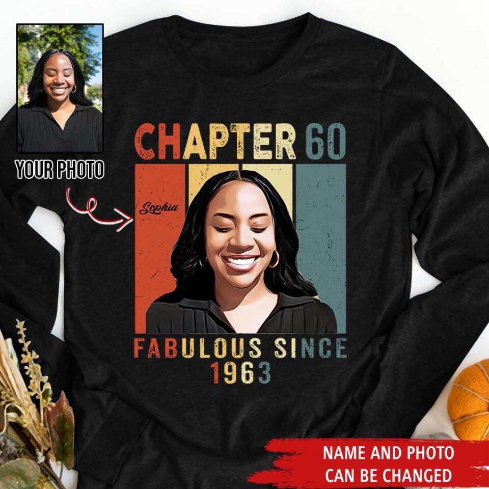 60th Birthday Shirts, Custom Birthday Shirts, Turning 60 Shirt, Gifts For Women Turning 60, 60 And Fabulous Shirt, 1963 Shirt, 60th Birthday Shirts For Her