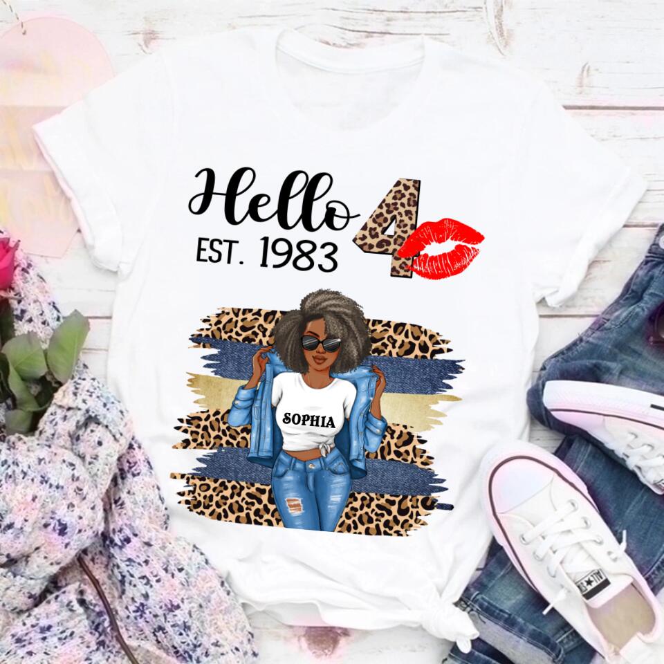 40th Birthday Shirts, Custom Birthday Shirts, Turning 40 Shirt, Gifts For Women Turning 40, 40 And Fabulous Shirt, 1983 Shirt, 40th Birthday Shirts For Her