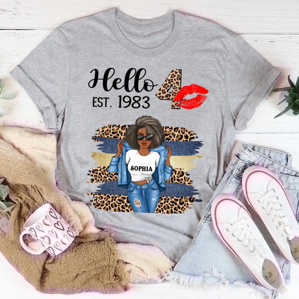 40th Birthday Shirts, Custom Birthday Shirts, Turning 40 Shirt, Gifts For Women Turning 40, 40 And Fabulous Shirt, 1983 Shirt, 40th Birthday Shirts For Her