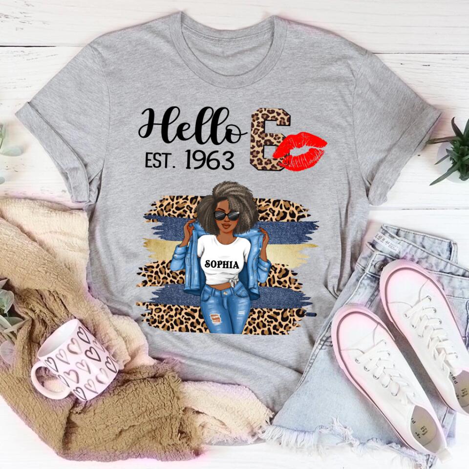 60th Birthday Shirts, Custom Birthday Shirts, Turning 60 Shirt, Gifts For Women Turning 60, 60 And Fabulous Shirt, 1963 Shirt, 60th Birthday Shirts For Her