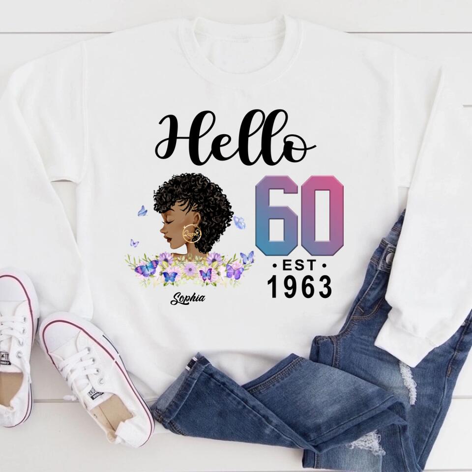 Chapter 60, Fabulous Since 1963 60th Birthday Unique T Shirt For Woman, Custom Birthday Shirt, Her Gifts For 60 Years Old , Turning 60 Birthday Cotton Shirt