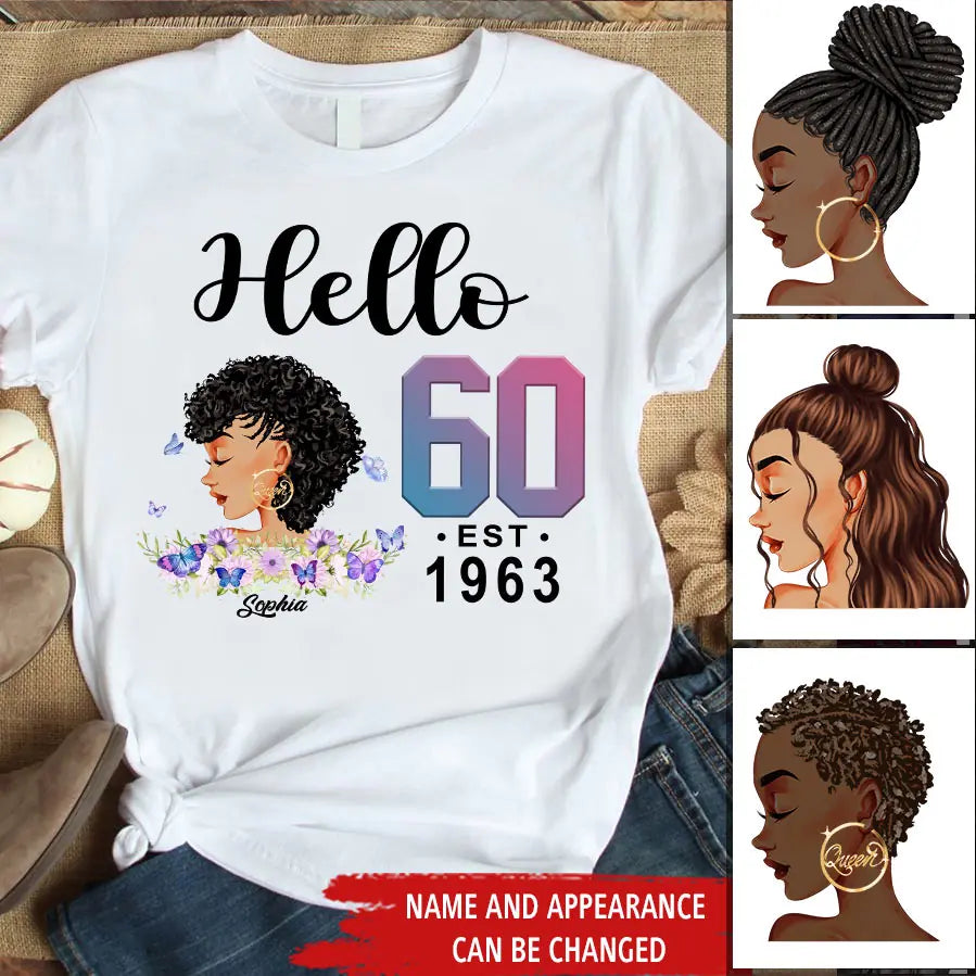 Chapter 60, Fabulous Since 1963 60th Birthday Unique T Shirt For Woman, Custom Birthday Shirt, Her Gifts For 60 Years Old , Turning 60 Birthday Cotton Shirt