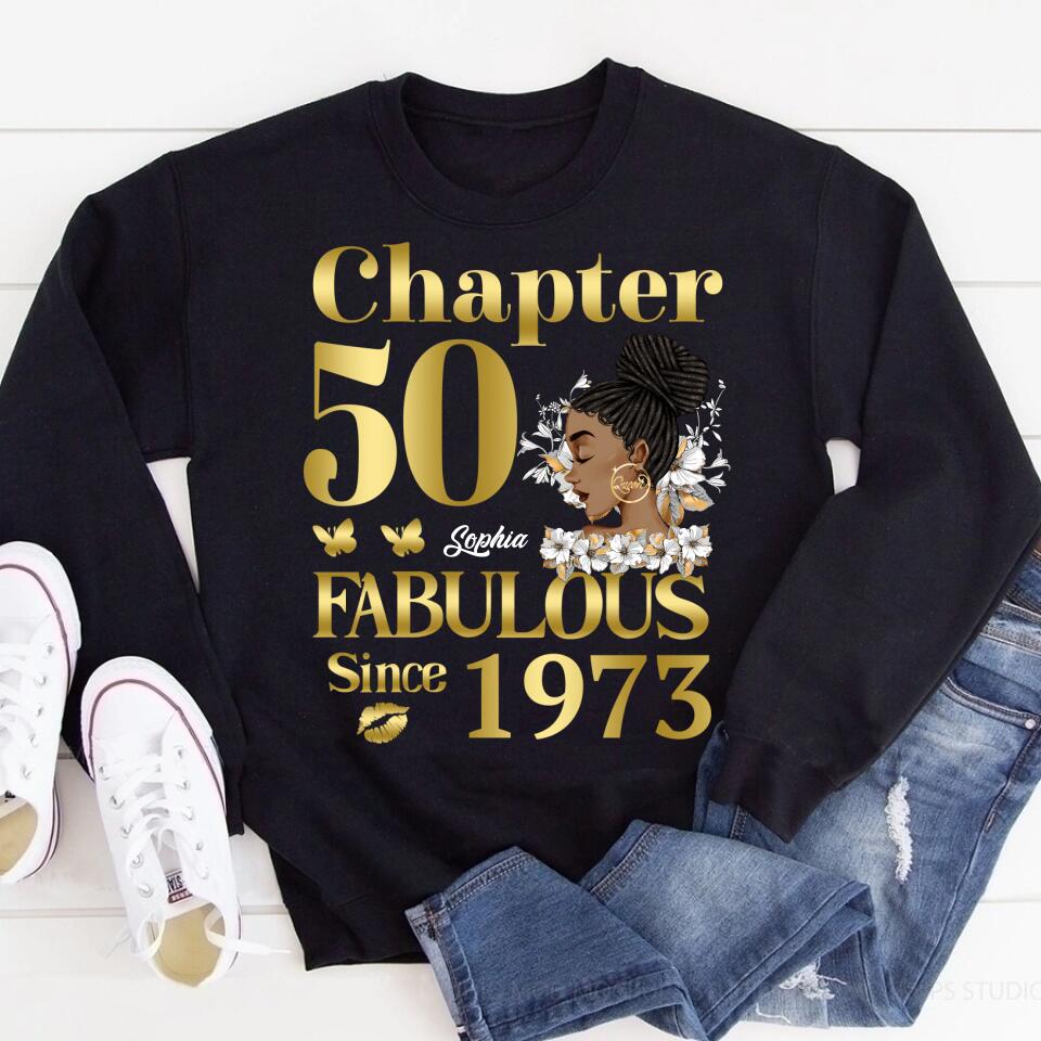 50th Birthday Shirts, Custom Birthday Shirts, Turning 50 Shirt, Gifts For Women Turning 50, 50 And Fabulous Shirt, 1973 Shirt, 50th Birthday Shirts For Her