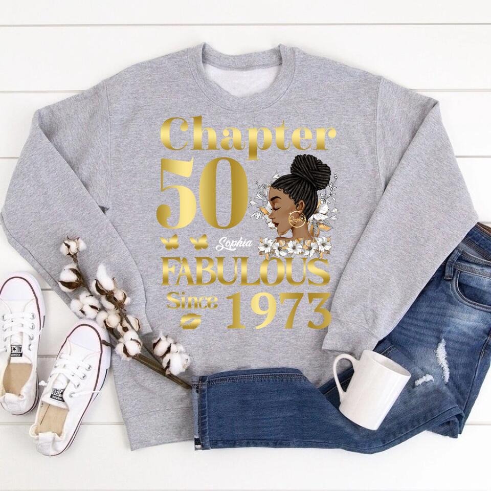 50th Birthday Shirts, Custom Birthday Shirts, Turning 50 Shirt, Gifts For Women Turning 50, 50 And Fabulous Shirt, 1973 Shirt, 50th Birthday Shirts For Her