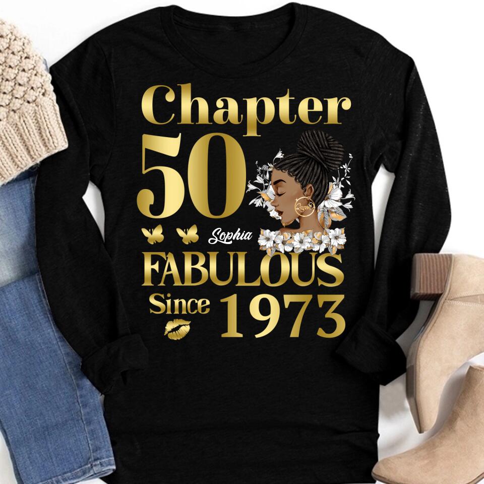 50th Birthday Shirts, Custom Birthday Shirts, Turning 50 Shirt, Gifts For Women Turning 50, 50 And Fabulous Shirt, 1973 Shirt, 50th Birthday Shirts For Her