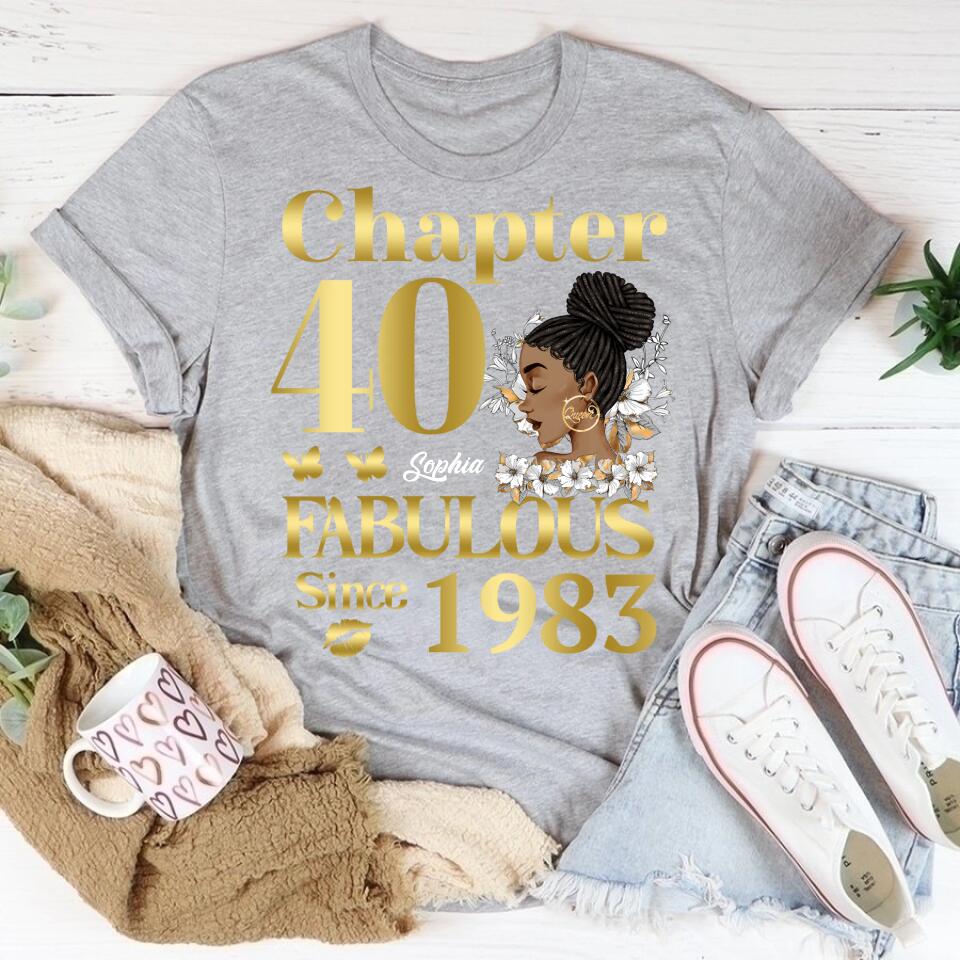 40th Birthday Shirts, Custom Birthday Shirts, Turning 40 Shirt, Gifts For Women Turning 40, 40 And Fabulous Shirt, 1983 Shirt, 40th Birthday Shirts For Her