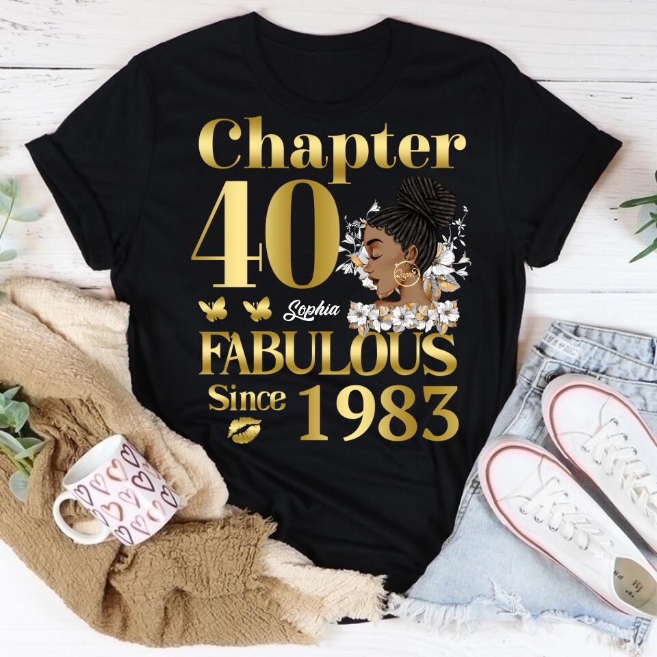 40th Birthday Shirts, Custom Birthday Shirts, Turning 40 Shirt, Gifts For Women Turning 40, 40 And Fabulous Shirt, 1983 Shirt, 40th Birthday Shirts For Her