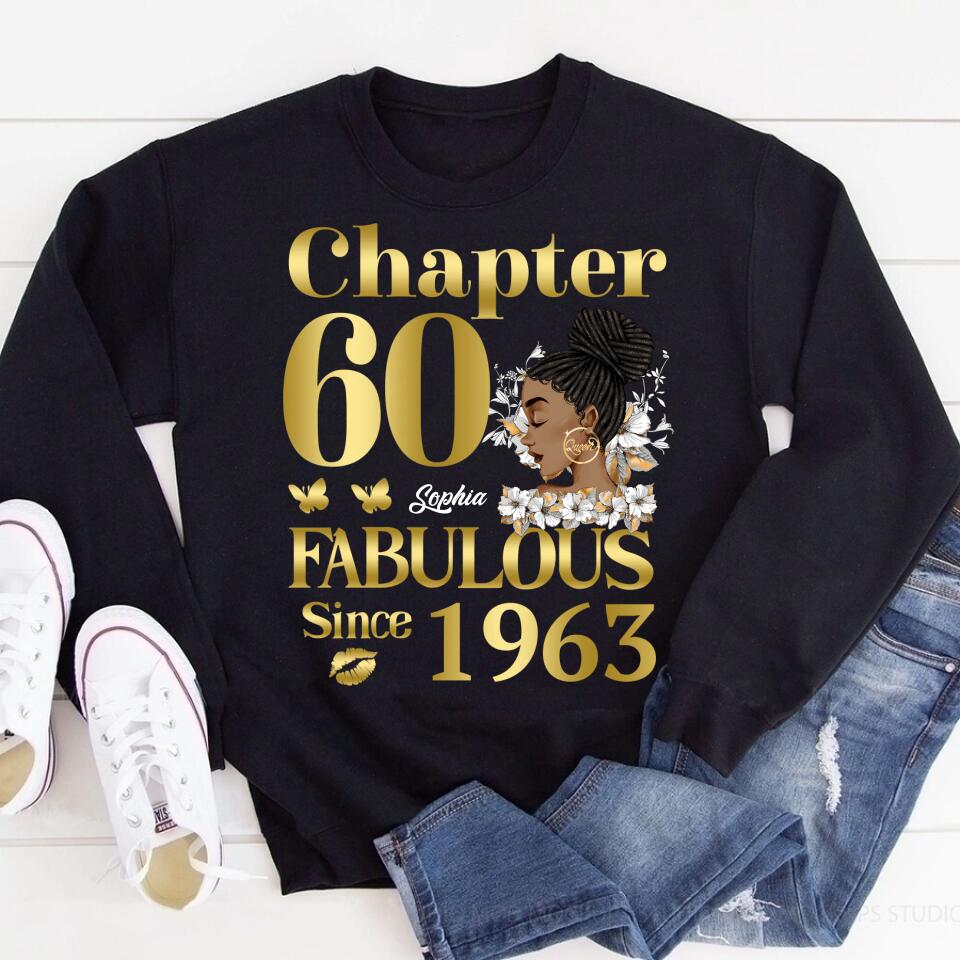 60th Birthday Shirts, Custom Birthday Shirts, Turning 60 Shirt, Gifts For Women Turning 60, 60 And Fabulous Shirt, 1963 Shirt, 60th Birthday Shirts For Her