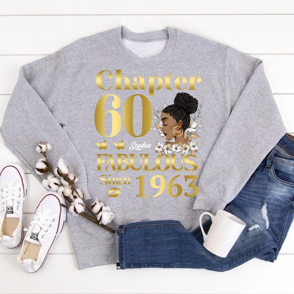 60th Birthday Shirts, Custom Birthday Shirts, Turning 60 Shirt, Gifts For Women Turning 60, 60 And Fabulous Shirt, 1963 Shirt, 60th Birthday Shirts For Her