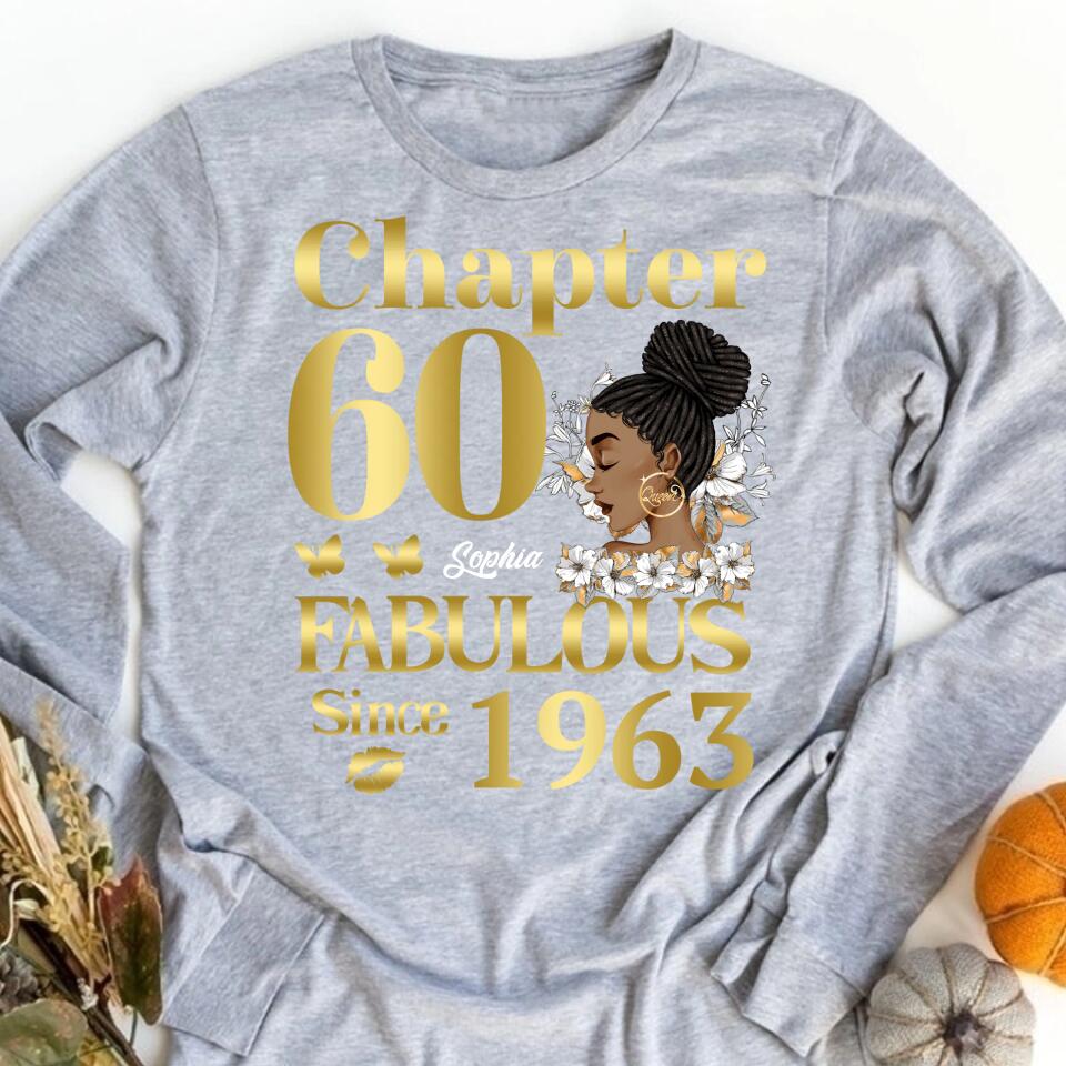 60th Birthday Shirts, Custom Birthday Shirts, Turning 60 Shirt, Gifts For Women Turning 60, 60 And Fabulous Shirt, 1963 Shirt, 60th Birthday Shirts For Her