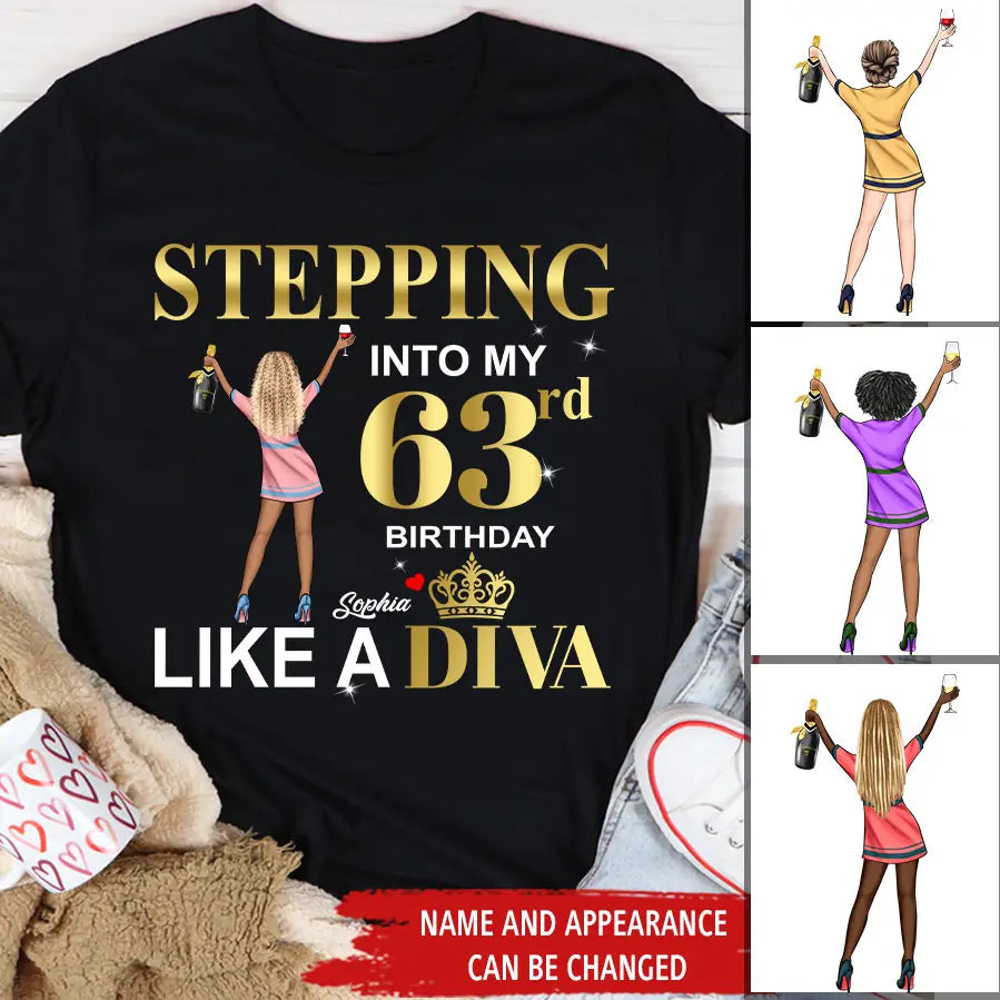 63rd Birthday Shirts, Custom Birthday Shirts, Turning 63 Shirt, Gifts For Women Turning 63, 63 And Fabulous Shirt, 1960 Shirt, 63rd Birthday Shirts For Her