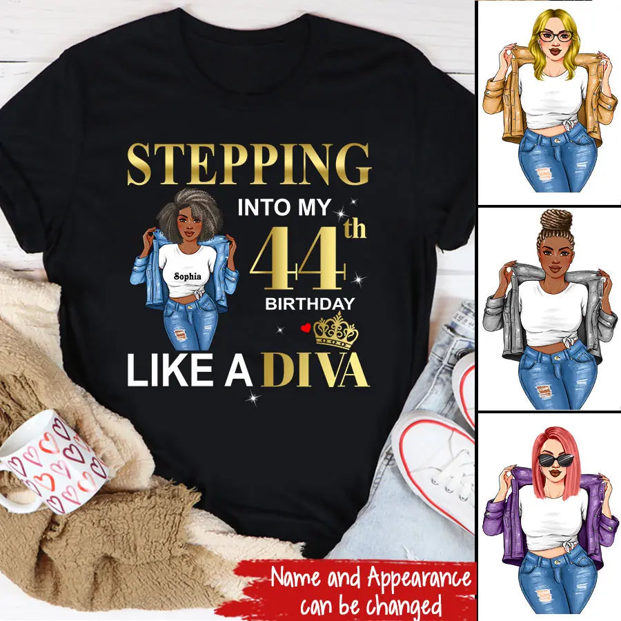 44th Birthday Shirts, Custom Birthday Shirts, Turning 44 Shirt, Gifts For Women Turning 44, 44 And Fabulous Shirt, 1979 Shirt, 44th Birthday Shirts For Her