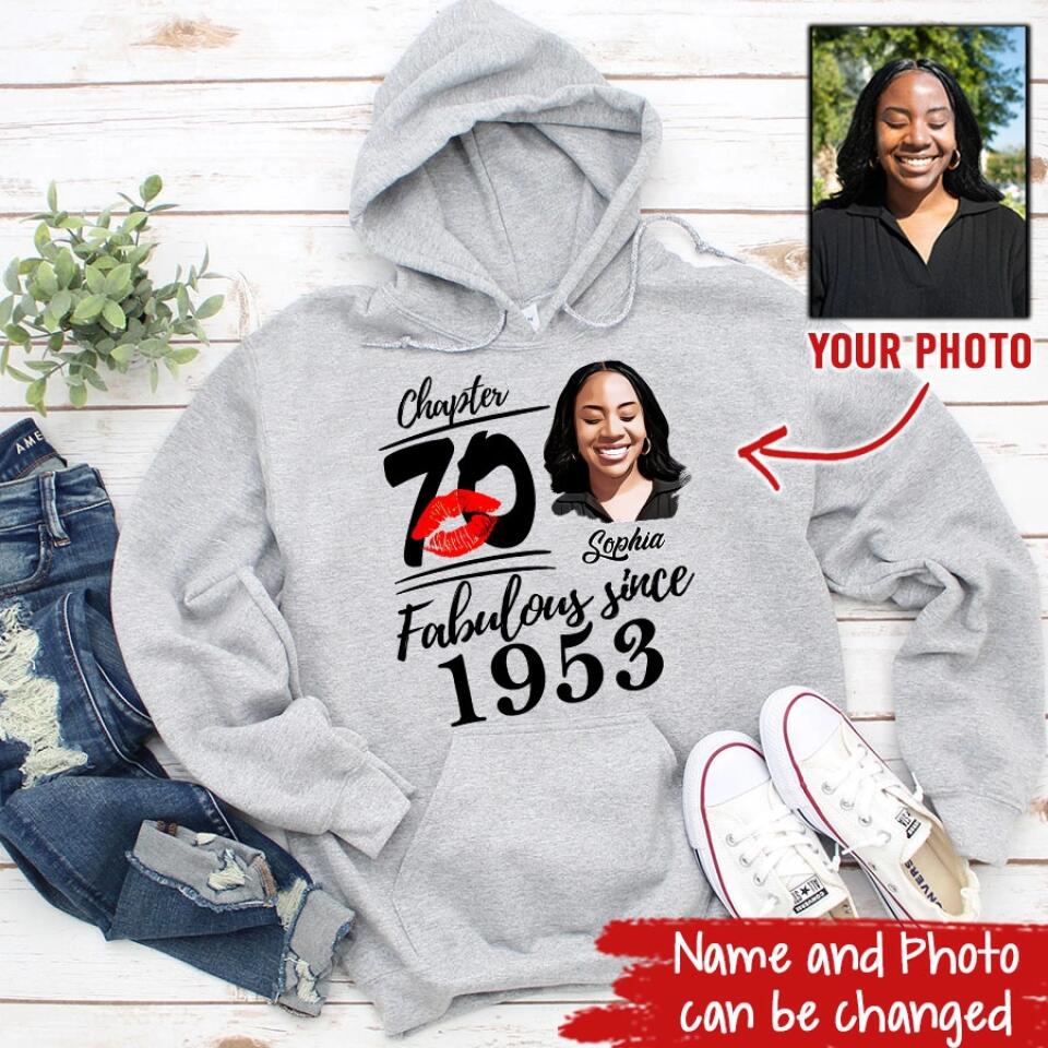 70th Birthday Shirts, Custom Birthday Shirts, Turning 70 Shirt, Gifts For Women Turning 70, 70 And Fabulous Shirt, 1953 Shirt, 70th Birthday Shirts For Her