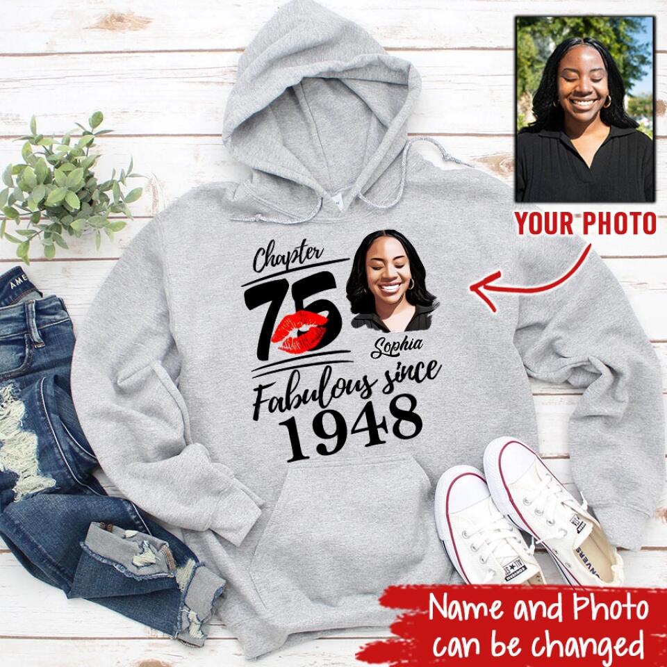 75th Birthday Shirts, Custom Birthday Shirts, Turning 75 Shirt, Gifts For Women Turning 75, 75 And Fabulous Shirt, 1948 Shirt, 75th Birthday Shirts For Her