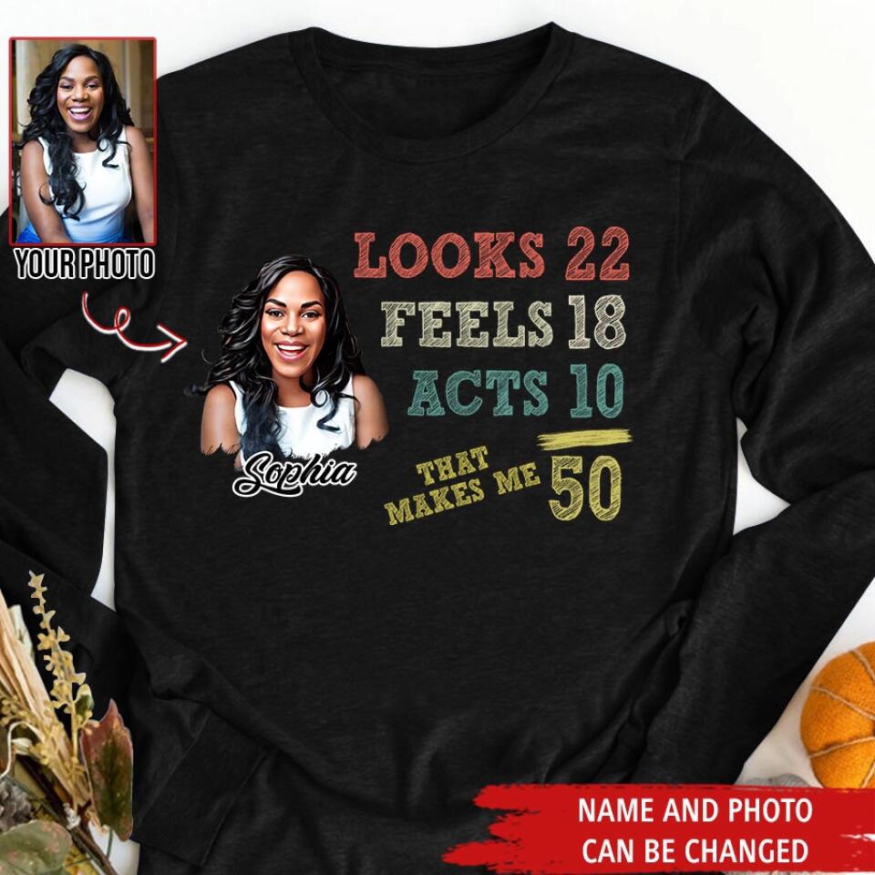 50th Birthday Shirts For Her, Personalised 50th Birthday Gifts, 1973 T Shirt, 50 and Fabulous Shirt, Custom Birthday Shirt