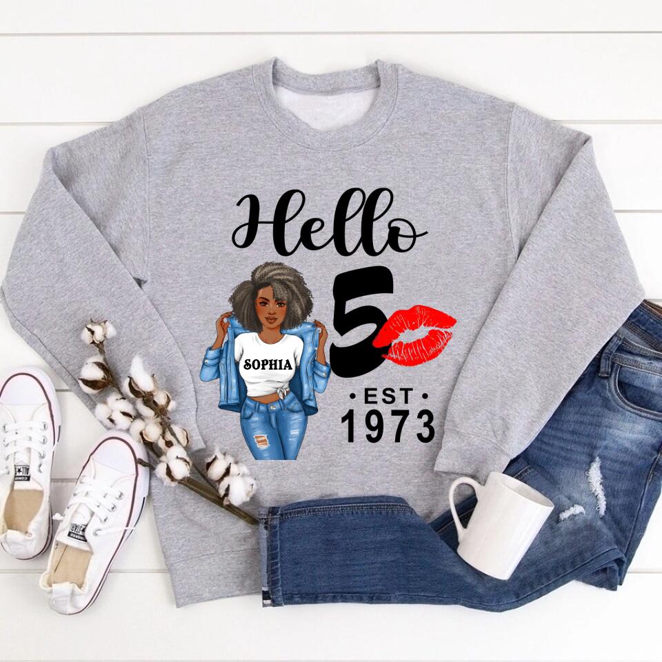 50th Birthday Shirts, Custom Birthday Shirts, Turning 50 Shirt, Gifts For Women Turning 50, 50 And Fabulous Shirt, 1973 Shirt, 50th Birthday Shirts For Her