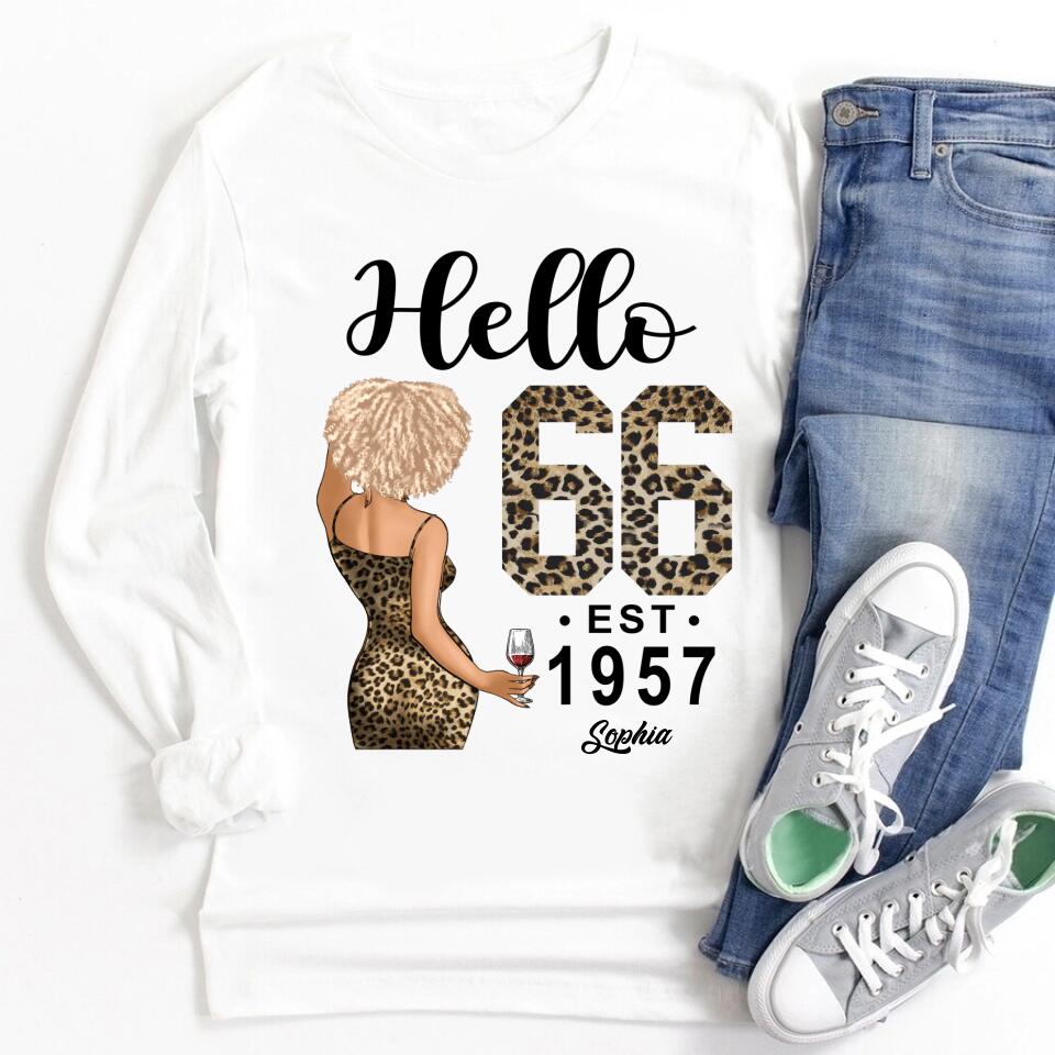 66th Birthday Shirts, Custom Birthday Shirts, Turning 66 Shirt, Gifts For Women Turning 66, 66 And Fabulous Shirt, 1957 Shirt, 66th Birthday Shirts For Her