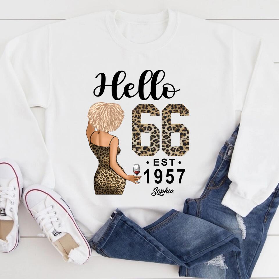 66th Birthday Shirts, Custom Birthday Shirts, Turning 66 Shirt, Gifts For Women Turning 66, 66 And Fabulous Shirt, 1957 Shirt, 66th Birthday Shirts For Her