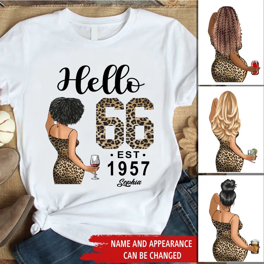 66th Birthday Shirts, Custom Birthday Shirts, Turning 66 Shirt, Gifts For Women Turning 66, 66 And Fabulous Shirt, 1957 Shirt, 66th Birthday Shirts For Her