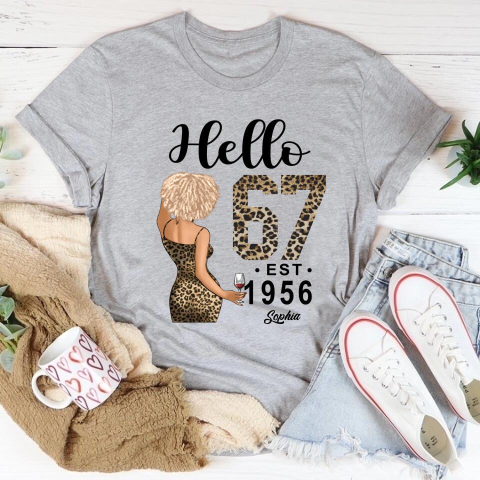 67th Birthday Shirts, Custom Birthday Shirts, Turning 67 Shirt, Gifts For Women Turning 67, 67 And Fabulous Shirt, 1956 Shirt, 67th Birthday Shirts For Her