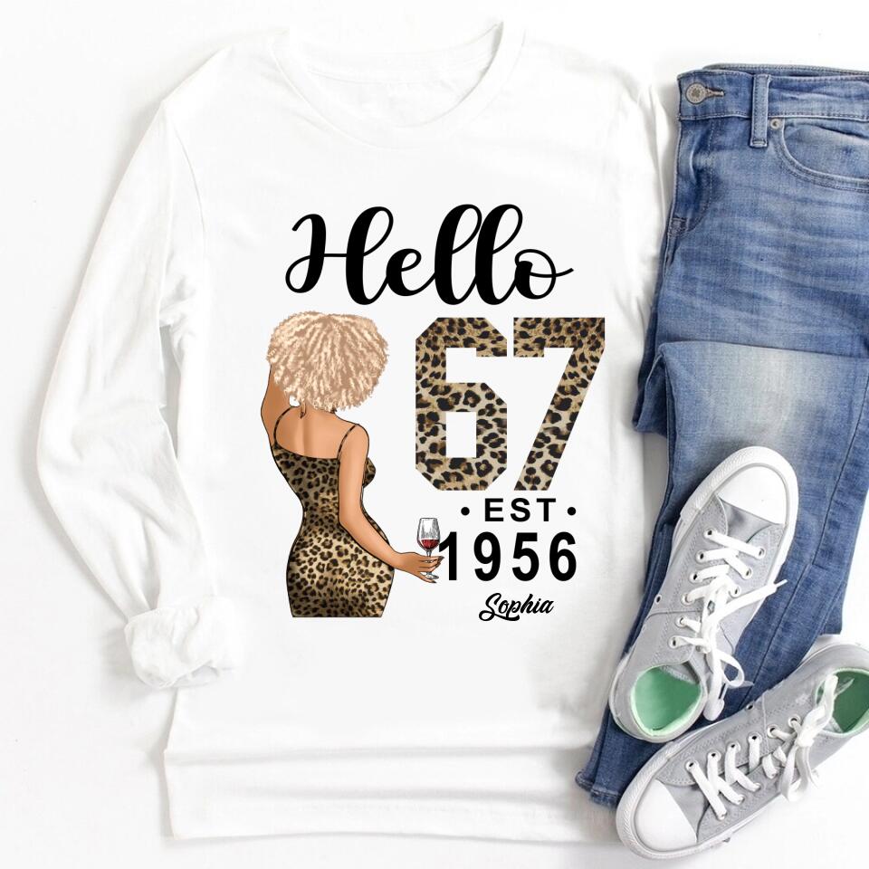 67th Birthday Shirts, Custom Birthday Shirts, Turning 67 Shirt, Gifts For Women Turning 67, 67 And Fabulous Shirt, 1956 Shirt, 67th Birthday Shirts For Her