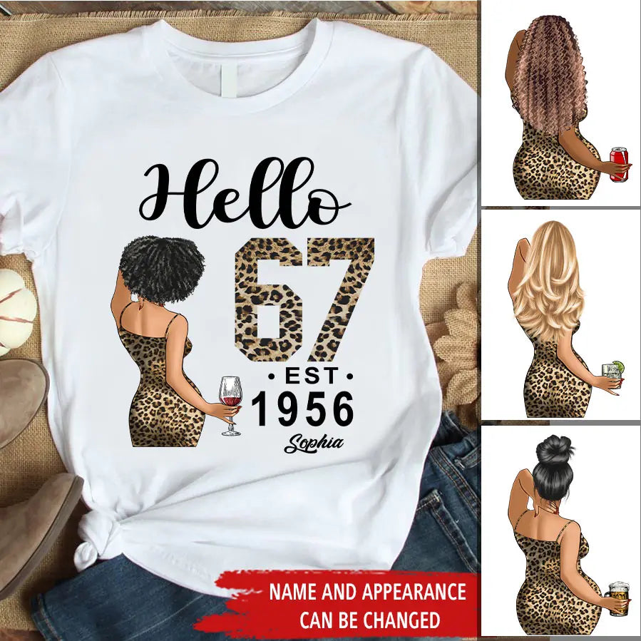 67th Birthday Shirts, Custom Birthday Shirts, Turning 67 Shirt, Gifts For Women Turning 67, 67 And Fabulous Shirt, 1956 Shirt, 67th Birthday Shirts For Her