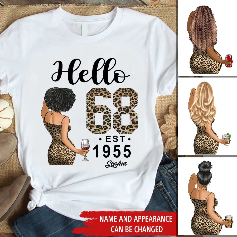 68th Birthday Shirts, Custom Birthday Shirts, Turning 68 Shirt, Gifts For Women Turning 68, 68 And Fabulous Shirt, 1955 Shirt, 68th Birthday Shirts For Her