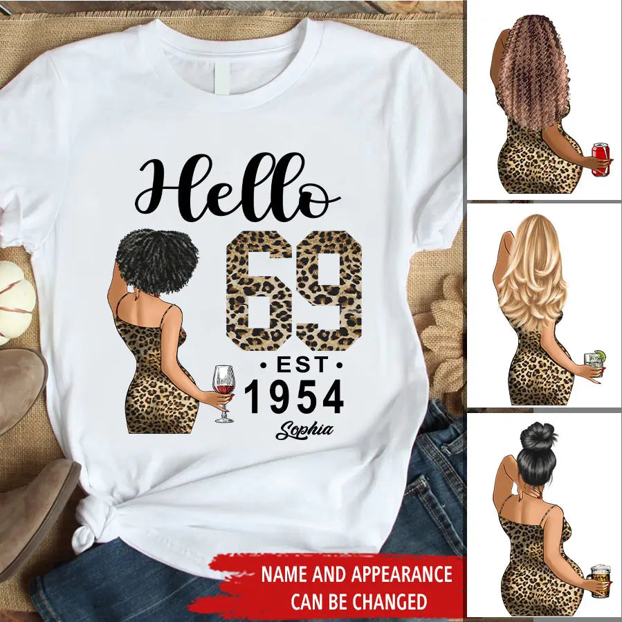69th Birthday Shirts, Custom Birthday Shirts, Turning 69 Shirt, Gifts For Women Turning 69, 69 And Fabulous Shirt, 1954 Shirt, 69th Birthday Shirts For Her