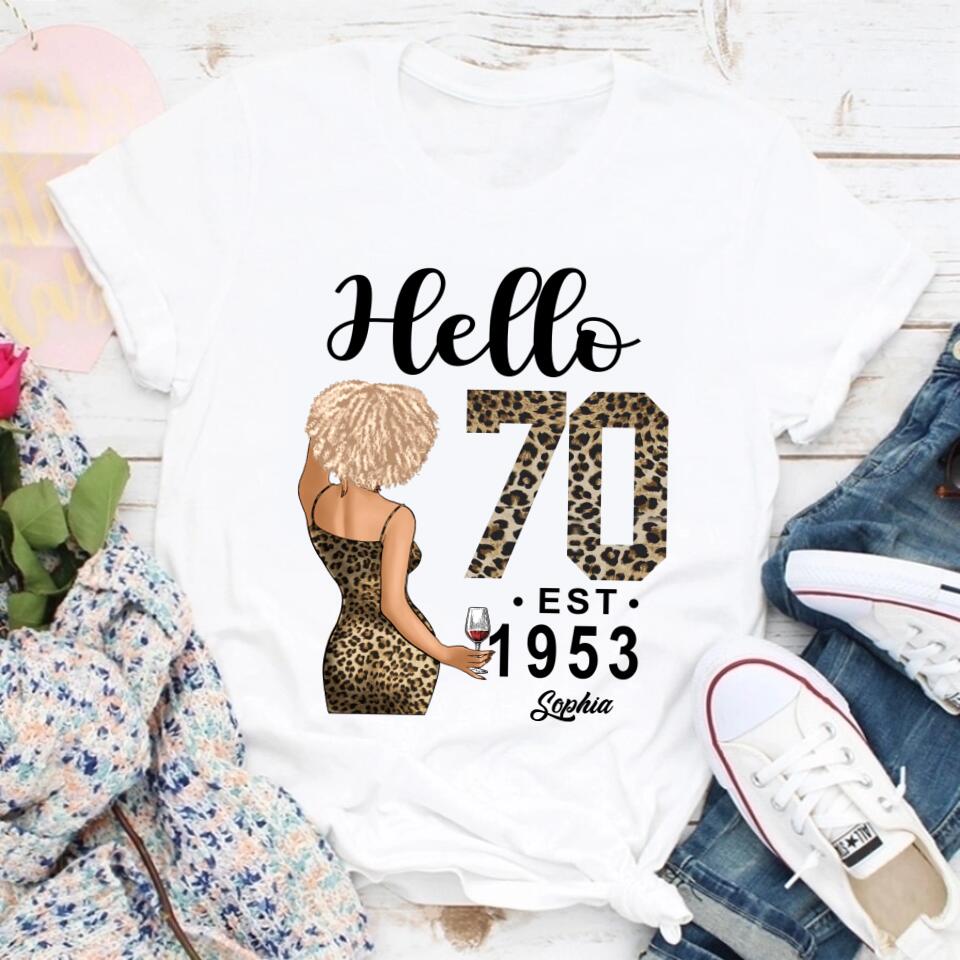 70th Birthday Shirts, Custom Birthday Shirts, Turning 70 Shirt, Gifts For Women Turning 70, 70 And Fabulous Shirt, 1953 Shirt, 70th Birthday Shirts For Her