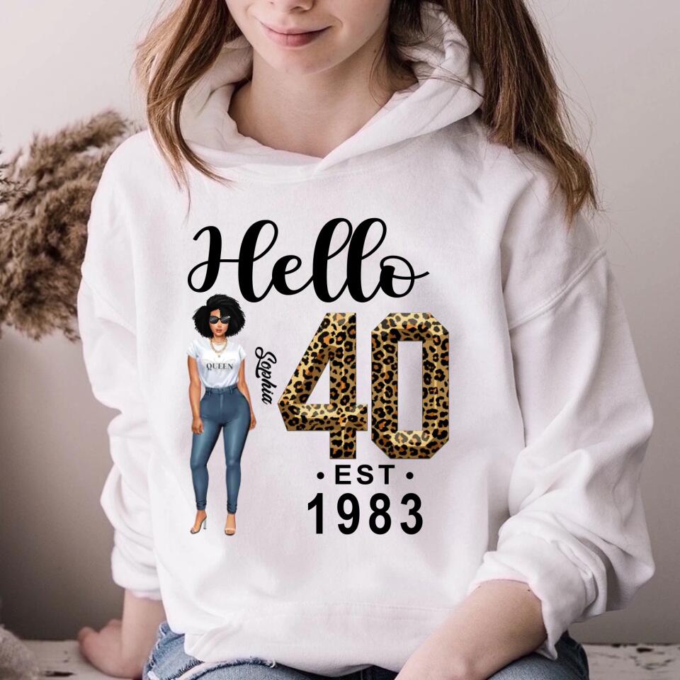 Chapter 40, Fabulous Since 1983 40th Birthday Unique T Shirt For Woman, Custom Birthday Shirt, Her Gifts For 40 Years Old , Turning 40 Birthday Cotton Shirt
