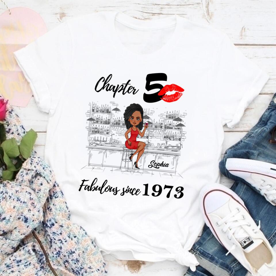 50th Birthday Shirts, Custom Birthday Shirts, Turning 50 Shirt, Gifts For Women Turning 50, 50 And Fabulous Shirt, 1973 Shirt, 50th Birthday Shirts For Her