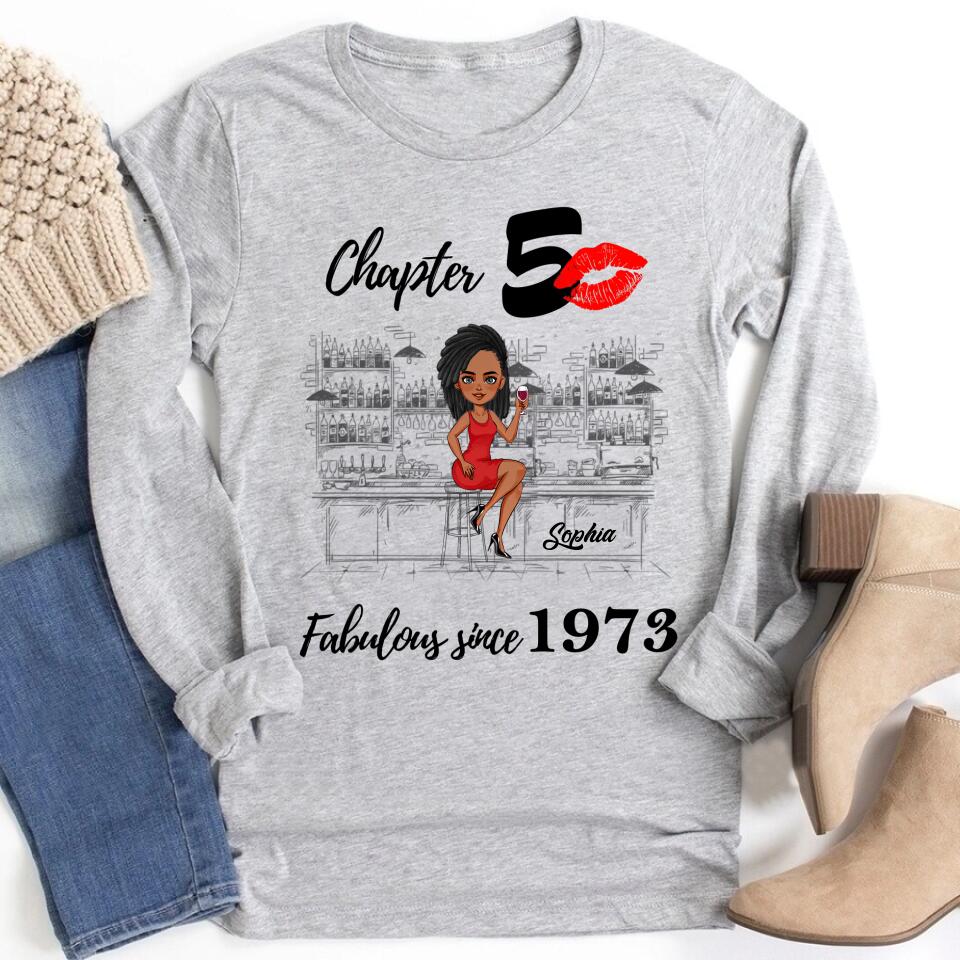 50th Birthday Shirts, Custom Birthday Shirts, Turning 50 Shirt, Gifts For Women Turning 50, 50 And Fabulous Shirt, 1973 Shirt, 50th Birthday Shirts For Her
