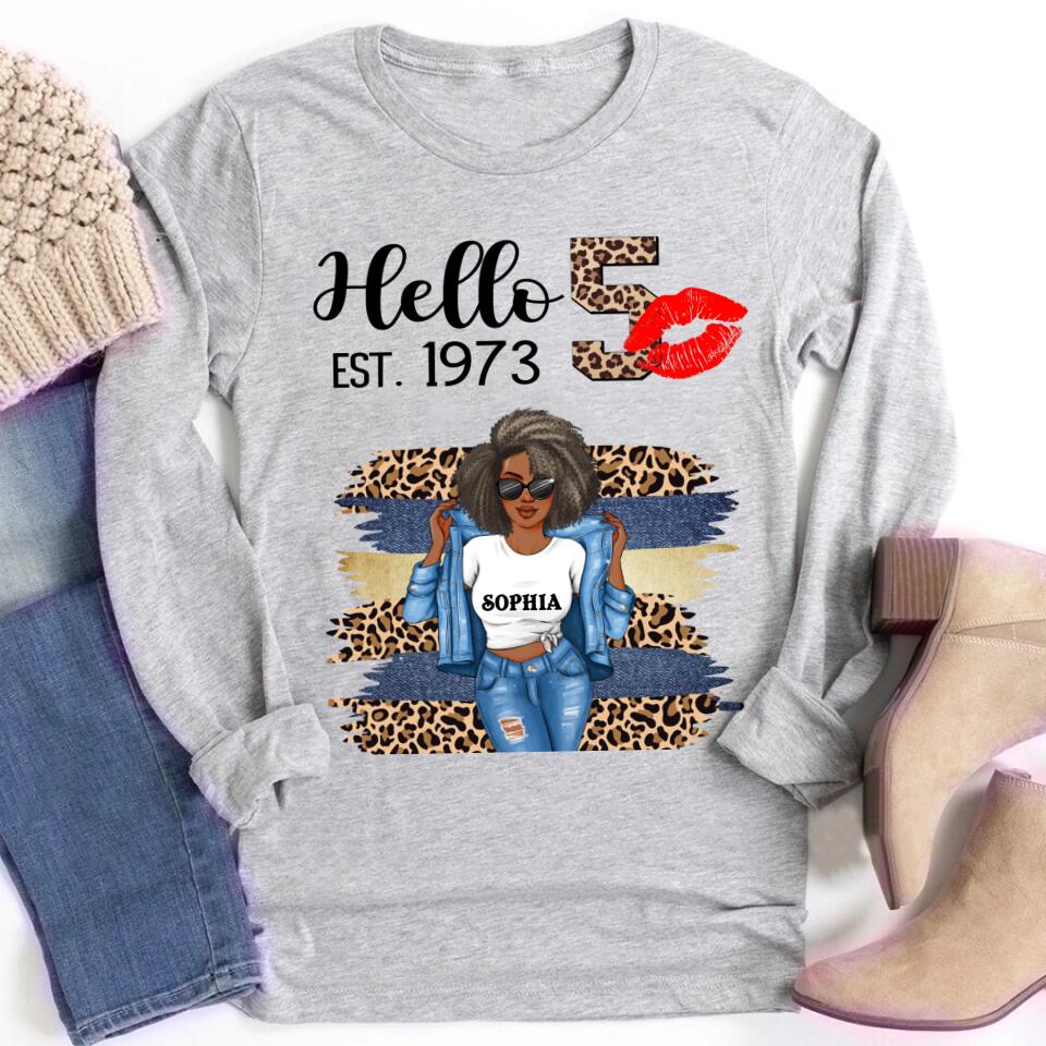 50th Birthday Shirts, Custom Birthday Shirts, Turning 50 Shirt, Gifts For Women Turning 50, 50 And Fabulous Shirt, 1973 Shirt, 50th Birthday Shirts For Her