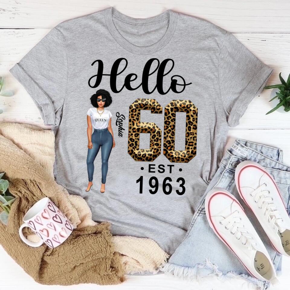 Chapter 60, Fabulous Since 1963 60th Birthday Unique T Shirt For Woman, Custom Birthday Shirt, Her Gifts For 60 Years Old , Turning 60 Birthday Cotton Shirt